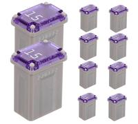 BUGUUYO 20 Pezzi Mini Porta Fusibili Quadrato Adattatore Plug Inline per Protezione Circuiti Veicoli Auto e Vibrazione Compatibile