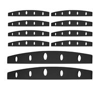 BUGUUYO 20 Pezzi Protezione Lame Tagliapizza 20 Pezzi Guaine Protettive in Plastica Semicircolari da 30 CM, Custodie Sicure per Coltelli da Cucina per Ristoranti e Trasporto in Viaggio