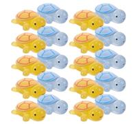 BUGUUYO 20 Pezzi Tartarughe in Resina Luminescenti da Giardino e Cruscotto Auto Miniature Decorazioni Notturne per Casa delle Bambole Acquario e Ufficio Giallo e Blu