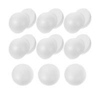 BUGUUYO 20 Pezzi White Half Sphere Foam Ball per Flower Arrangements e Weddings, Bianco, Schiuma Leggera, 20Pezzi