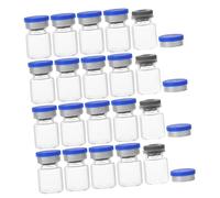 BUGUUYO 20pezzi Provette Di Vetro Trasparente Bottiglie Di Conservazione Con Tappi Ermetici Per Esperimenti Scientifici Ospedali Industria Chimica