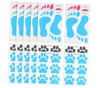BUGUUYO 24 Fogli Adesivi Muro Bagno Impronta Orme Cane Animale PVC Resistente umidità Facile Installare Rimuovere Design Unico Divertimento