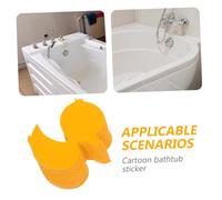 BUGUUYO 24 pezzi Adesivi Antiscivolo per da Bagno e Doccia Sicurezza Stickers in Silicone Antiscivolo Impermeabili Forma Papera Gialla Adesivi Sicurezza Pavimento Bagno