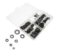 BUGUUYO 260 Pezzi Di Clip Di Bloccaggio Con Denti Interni in Acciaio Manganese