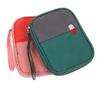 BUGUUYO 2pezzi Borsa Di Pronto Soccorso Piccola Per Medicinali Borsa Portatile Per Emergenze Sacchetti Per Medicinali Compatti Per Uso Domestico e Viaggi