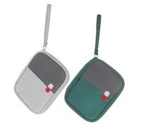 BUGUUYO 2pezzi Borsa di Pronto Soccorso Piccola Portatile Borsa Medica per Medicinali Sacchetto di Emergenza per Uso Domestico e Viaggi all Aperto Elegante e Resistente