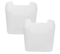 BUGUUYO 2pezzi Contenitori Trasparenti per Porta Laterale Frigorifero Organizer Spazio Salvaspazio per Alimenti Frutta Verdura Contenitori Alimentari per Frigorifero