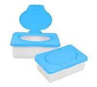 BUGUUYO 2pezzi Dispenser Per Salviette Per Ragazza Contenitore Portatile Con Coperchio Antipolvere in Plastica Organizzatore Per Bagno e Viaggio Supporto Per Fazzoletti