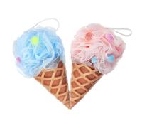 BUGUUYO 2pezzi Spugna Da Bagno Per Ragazzo Ragazza Ragazza Luffa Per Doccia Gelato Spugna Da Bagno Portatile Articolo Per Uso Doccia Per Corpo