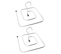 BUGUUYO 2pezzi Stendibiancheria Girevole Inossidabile Rack per Asciugare Lenzuola e Coperte Design per Ed