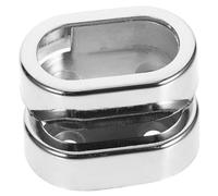 BUGUUYO 2pezzi Supporto Per Asta Doccia e Armadio in Zinco Resistente e Durevole Per Bagni Lavanderie e Guardaroba Facile Installazione e Rimozione Supporti Per Asta Mobili Robusti e