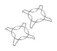 BUGUUYO 2pezzi Supporto Per Pentole Da Cucina Reti Antiscivolo Acciaio Inossidabile Per Gas Per Pentolini e Caffettiere Accessorio Per Cucine Domestiche e Professionali