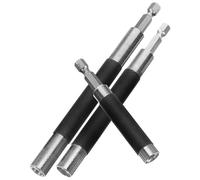 BUGUUYO 3 pezzi Porta Inserti Magnetico Telescopico con Asta Esagonale Antiscivolo per Avvitatore e Trapano Supporto per Punte Prolunga Retrattile Ergonomica per Viti e Dadi