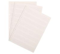 BUGUUYO 3 Pezzi Quaderno di Pentagrammi per Pianoforte e Chitarra, 60 Fogli | Carta Linee di Spartito Chiare, Fogli Staccabili, per Esercizi Musicali e Composizione