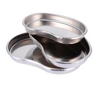 BUGUUYO 3 Pezzi Vassoio Reniforme In Inox Per Clinici Medici e Chirurgici Design Ergonomico Antigoccia Facile da per Laboratori e Ospedali Piccolo