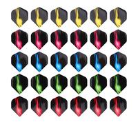 BUGUUYO 30 alette standard per freccette con punta in acciaio e morbida, accessori di ricambio per alette di coda per freccette da gioco, attrezzature per competizioni e allenamento.