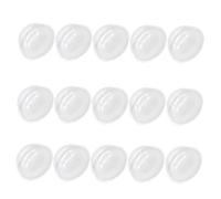 BUGUUYO 30 Pezzi Decorazione del Circle Shaker Dome Copertine per L'emisfero per Copertine Display a Cupola Piccola Cloche PVC Trasparente