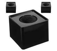 BUGUUYO 3pezzi Stazione Bandiera Logo per Microfono Stazione Microfono Portatile Design Quadrato Supporto Stabile Facile da Installare e Usare Adatto per Interviste Discorsi