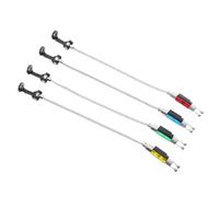 BUGUUYO 4 Pezzi Fishing Bite Alarm Swingers per Canna da Pesca Catena Tensionatrice Flessibile Senza Luce Accessori Silenziosi per Pesca e Outdoor