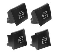 BUGUUYO 4 pezzi Kit Pulsanti Ricambio per Interruttore Finestrino Auto Copertura in Plastica Resistente Facile Installazione senza Attrezzi Compatibile R