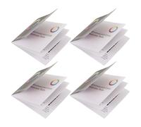 BUGUUYO 4 Pezzi Libro Test Difetto Colore Portatile per Esame Visivo Carte per Test Daltonismo con Stampa Nitida Kit Completo per Valutazione Vista Casa Scuola e Clinica