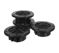 BUGUUYO 4 Pezzi Scatola Di Cablaggio Ignifuga Passacavo Per Pavimento Rialzato Passacavo Per Spazzola Per La Gestione Dei Cavi Parapolvere Per Pavimento Sopraelevato Black