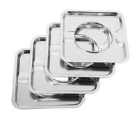 BUGUUYO 4 Rivestimenti Quadrati Per Vaschette Gocce Per Fornelli A Gas Per Bruciatori Piastra Per Fornelli A Gas Anti-schizzi Di Rimovibili Per Una Facile Pulizia