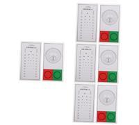 BUGUUYO 4 Set Vision Card Grafico Di Prova Della Vista Tabella Di Test Della Vista Degli Adulti Grafici Oculistici Per Esami Oculistici Occhio Esame Test Della Visione Pvc 2 Pezzi*4