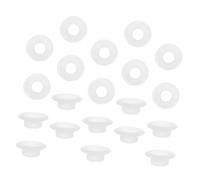 BUGUUYO 40 Pezzi Tappi in Silicone Bianco per Barattoli e Coperchi, Guarnizioni Resistenti al Calore Installazione Facile per Cucina e Feste