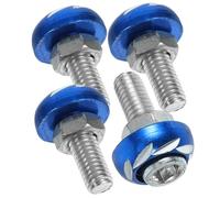 BUGUUYO 4Pezzi Viti Decorative per Targa Viti Colorate per Fissaggio Targa Accessori per Motociclette Facile Installazione