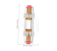 BUGUUYO 5 pezzi Portafusibili Agu in per Auto con Fusibili da Base Resistente alle Temperature e Custodia Trasparente Gauge Awg Facile Installazione per Elettricisti e Appassionati Fai da