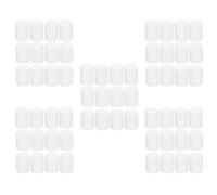 BUGUUYO 5 Set Bottiglia Solida Hdpe Contenitore Minuscolo Mini Vite Tiene Contenitori Da Viaggio Per Liquidi Piccole Bottiglie Con Coperchi Bottiglia Di Pillola Piccola Bianca 12 Pezzi*5