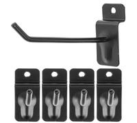 BUGUUYO 50 Pezzi Ganci per Pannelli Forati in Metallo Nero 42 MM Spessore 10 CM Ganci per Utensili da Officina e Scaffali Supermercato Accessori per Organizzazione Garage e Casa