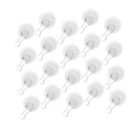 BUGUUYO 50 Pezzi Ganci Trasparenti da Soffitto Autoadesivi Dischi Adesivi Resistenti per Appendere Decorazioni Casa e Ufficio Supporto Pesante Rimuovibili e