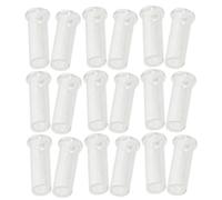 BUGUUYO 50 pezzi Manicotti Plastica per Luci Fibra Ottica Tubo Fissaggio Portalampada LED Accessori Riutilizzabili per Decorazioni Casa e Ufficio