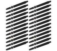 BUGUUYO 50 Set Steli Filettati per Freccette Professionali in Nylon Nero Ricambi Leggeri e Durevoli per Gioco all Aperto Sostituzione Facile e Compatibile Maggior Parte dei Voli