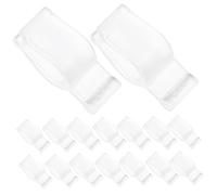 BUGUUYO 50pezzi Clip per Bottiglie Cosmetici per Pompa e Dispenser Accessorio per Flaconi Lozione e Olio Struccante Pp Compatibile con Teste
