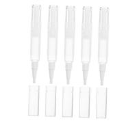 BUGUUYO 5pezzi Penna Spirale Ricaricabile per Olio per Unghie Tubi Trasparenti per Lucidalabbra Contenitori per Siero per Ciglia Pennelli per Trucco