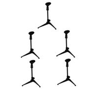 BUGUUYO 5pezzi Treppiede Per Microfono Da Tavolo Con Clip Supporto Stabile Per Live Singing e Streaming Compatibile Con Microfoni Wired e Wireless