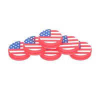 BUGUUYO 6 Pezzi Ammortizzatori Tennis Silicone con Bandiera Nazionale Smorzatori Vibrazioni per Racchette Riduzione Impatto e Stabilità per Giocatori Appassionati