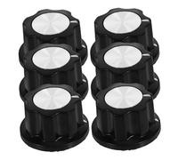 BUGUUYO 6 Pezzi Dell'altoparlante Musica Cremagliera Orecchio Chitarra Cavo Manopole Del Potenziometro Amplificatore Per Cuffie Cuffia Cuffie Cablate Concerto Bachelite Black