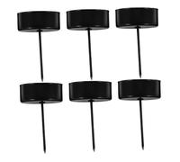 BUGUUYO 6pezzi Portacandele Conici in Metallo Con Punta Base Per Candele in Ferro Per Composizioni Floreali e Feste