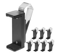 BUGUUYO 8 clip in metallo per visiera: clip universale regolabile per apriporta da garage - supporto per telecomando per cancello, morsetto per visiera per auto, adatto a telecomandi da 1,7-2,6