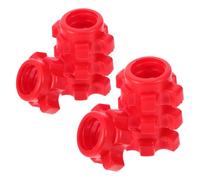 BUGUUYO 8 Pezzi Dadi di Bloccaggio per Manubri 25mm Collari Spinlock Antiscivolo in Plastica per Bilancieri Accessori Fitness Regolabili per Sollevamento Pesi Palestra Casa