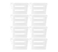 BUGUUYO 8 pezzi Divisori Frigorifero Regolabili Organizer Salvaspazio per Porta Laterale Frigo Separatore Scorrevole per Contenitori e Bottiglie Accessori Cucina per Conservazione