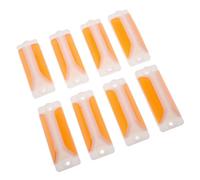 BUGUUYO 8 Pezzi Marcatori Riflettenti per Vialetti e Strade in Plastica Resistente Segnali di Avvertimento Riflettenti per Guardrail e Marciapiedi Alta Visibilità Notturna e Facile