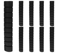 BUGUUYO 9 Pezzi Impugnature in Spugna Antiscivolo Nero 28-32mm | Prevenzione Vesciche e Distribuzione Pressione, Adatte per Allenamenti a Casa e Uso Ciclisti