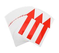 BUGUUYO 90 Pezzi 90 Adesivi Freccia di Avvertimento Rosso 20 CM Decalcomanie Rimovibili per Segnaletica Direzionale e Marcatura Pavimenti in Uffici, Scuole e Spazi Pubblici, Resistenti