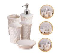 BUGUUYO Accessori Bagno con Dosatore Spazzolini e Portasapone e Facile da per Organizzazione Quotidiana