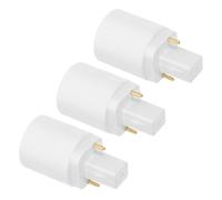 BUGUUYO Adattatore da G24D a E27 2 Pin per Lampadine LED Set da 3 Convertitori Portalampada per Ufficio Casa e Negozio Installazione Rapida e Compatibile Risparmio Energetico